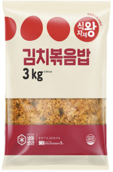 바이오푸드몰_식자재왕 김치볶음밥 3kg, 25개
