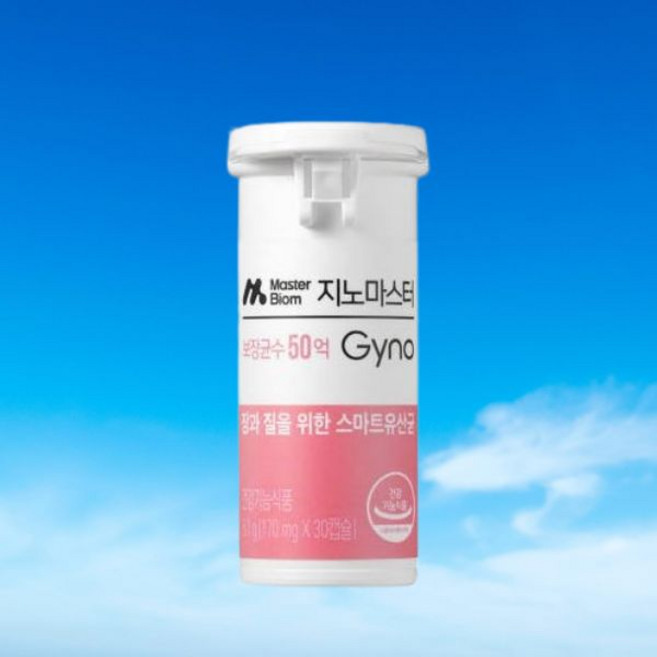 지노마스터 1개 1개월분 여성유산균 50억 CFU Y존 질유산균 건강기능식품 594807, 30정