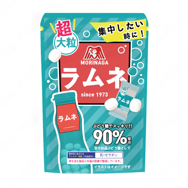 모리나가 라무네 포도당캔디, 1개, 60g