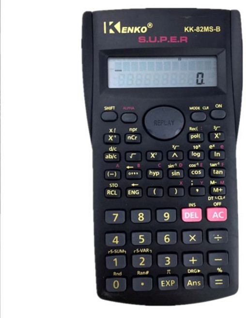 [마오르]전자계산기 공학용계산기 태양광 사무용계산기, 공학용계산기82ms 블랙