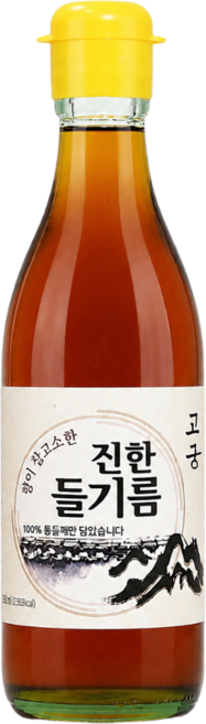고궁 전통압착 통들깨 들기름, 350ml, 1개