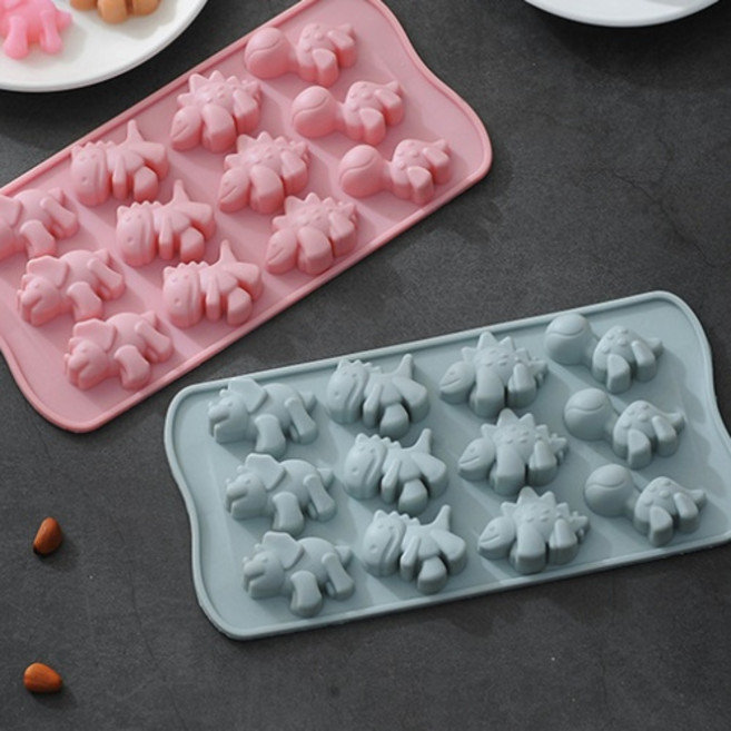 실리콘몰드 - 공룡공룡 (12구), 1개