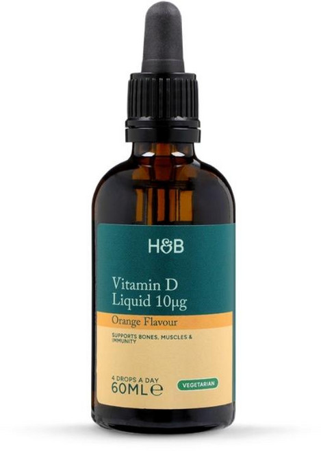 홀랜드앤바렛 비타민D 400IU 미디엄 스트렝스 오렌지맛 액상 Holland & Barrett Vitamin D, 1개, 60ml