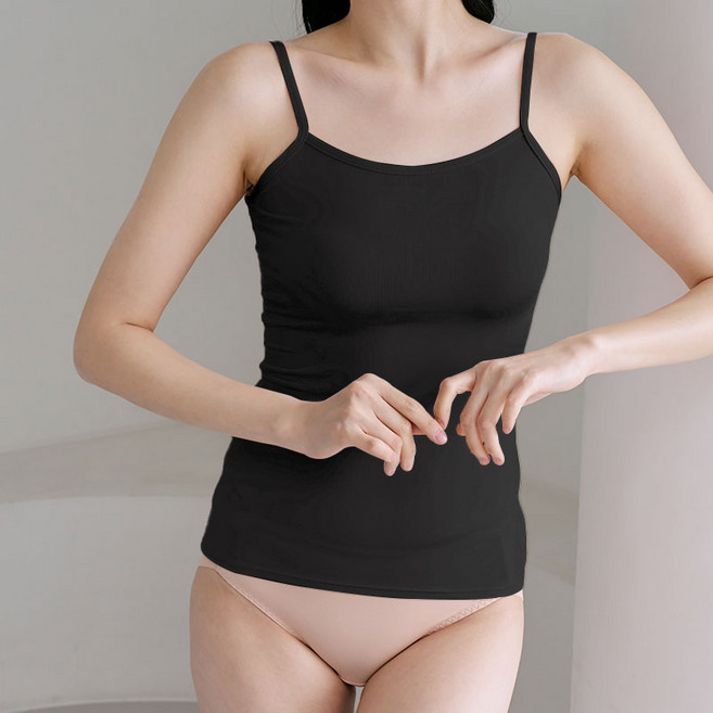 시원한 국산 인견 빅사이즈 여성 끈런닝 2매