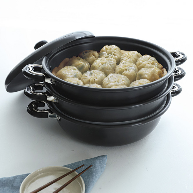 플라라 2단3단 대형찜솥, 유진 경질 대형 찜솥 2단 38cm, 1개