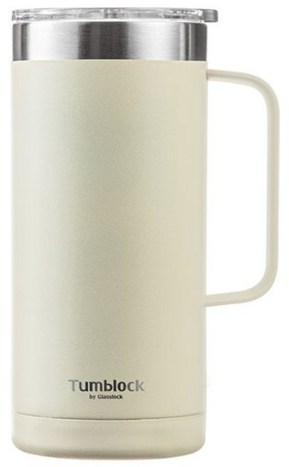 GLASSLOCK 텀블락 플레인 머그 텀블러 500mL (베이지), FREE, 베이지