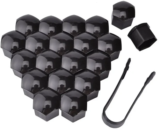 호환 차량 휠 너트 캡 캡 녹슬지 않는 아우디 A1 A3 A4 B6 B8 B9 A3 A5 A6 A7 A8 C5 Q7 Q3 Q5 Q5L SQ5 R8 T, 06 검정색, 01 19MM