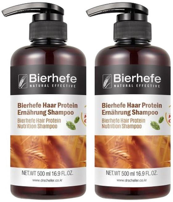 비어헤페 맥주효모 헤어단백질 영양샴푸 총 2개 세트