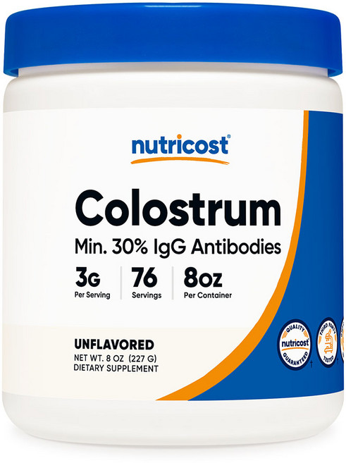 뉴트리코스트 초유 콜로스트롬 파우더 8oz 무맛 1병, 76회분, 1개