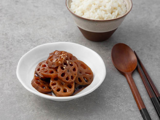 [HACCP] 간편한 밑반찬 간장 연근 조림 1KG (국내제조 반찬), 1개