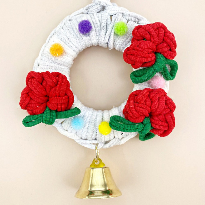 오렌지몰 양말목공예 직조틀 고급 카네이션 도어벨 만들기, 5개, 단일제품