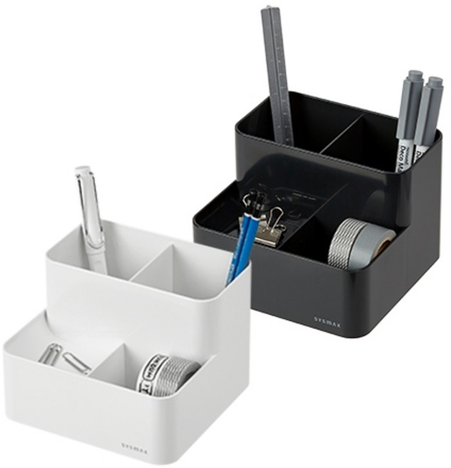 시스맥스 럭스 연필꽂이, 블랙, 1개