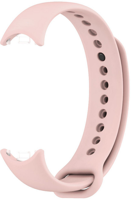 샤오미 미밴드10 미밴드9 미밴드8 컬러 스트랩 실리콘 TPU 17가지 색상 샤오미 스마트밴드 10 9 8 호환 시계줄, 핑크, 1개