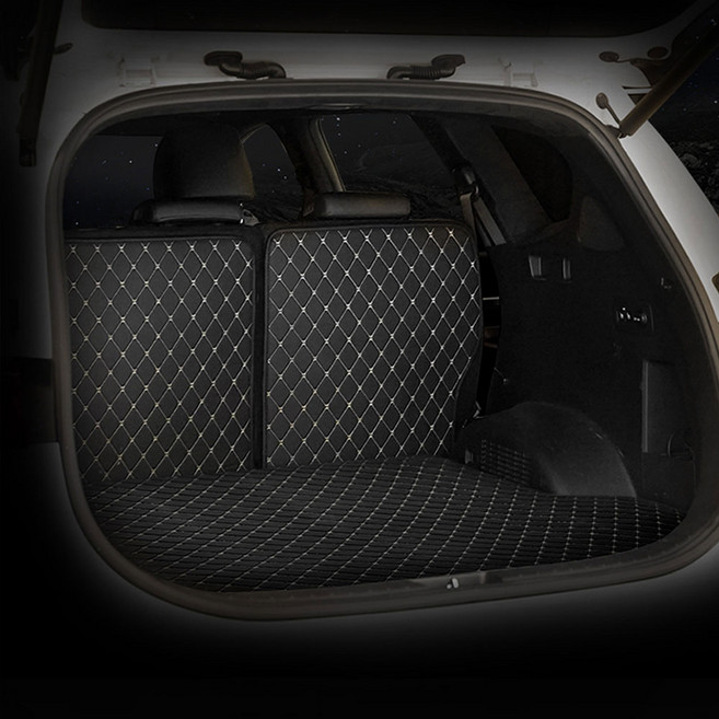 가온 3D 가죽 트렁크매트 바닥+등받이 풀세트 전차종, 블랙+베이지, 컨텐츠 참조