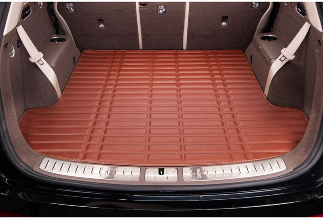[본사직영] 카마루 가죽 트렁크매트 방수 차박 전차종, 브라운