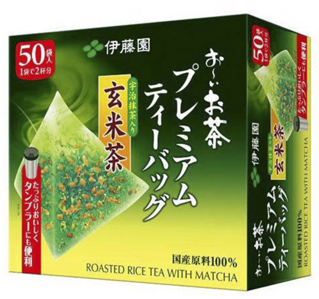 ITO EN 伊藤園 優質宇治抹茶玄米茶茶包, 1.8g, 1盒, 50入