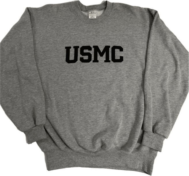 USMC 미해병대 맨투맨 스웻셔츠 크루넥 미국생산 남L S급 빈티지 UMS026