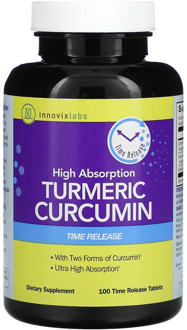 이노빅스랩스 InnovixLabs 고흡수 커큐민 서방형 100정 강황 미국 해외 직구, 1개 - 쿠팡