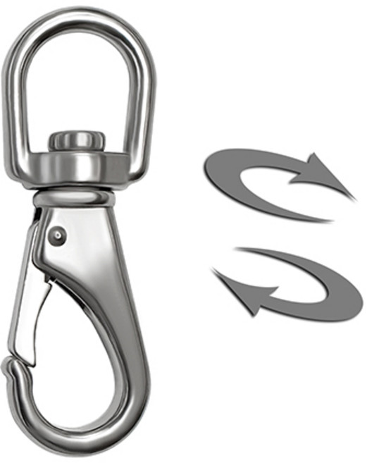 스텐슈벨 요리도리 스냅후크 더블 회전고리 꼬임방지 개고리 엉킴방지 회전도래, 스텐 스냅 슈벨후크 0호, 1개