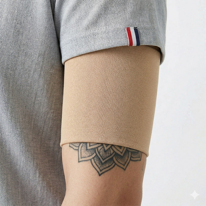 클리커스 타투 흉터 가리개, 2개, M(딥스킨)