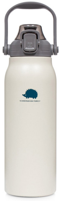 스칸디나비안 포레스트 빅핸드 텀블러 1.7L 스텐 대용량 보온보냉병, 아이보리, 1개, 1700ml