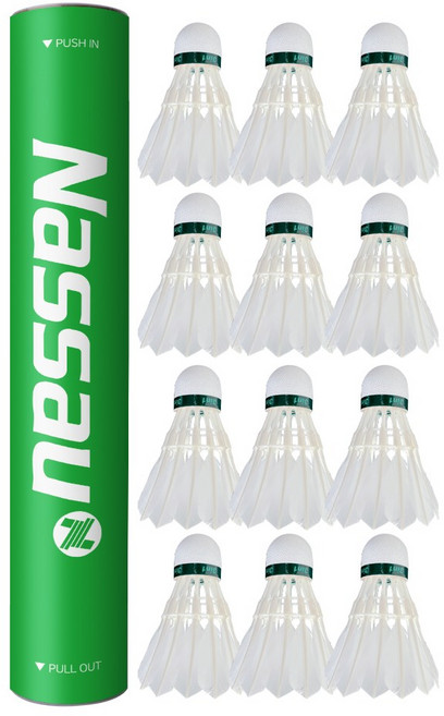 아트박스/낫소 낫소 배드민턴 깃털셔틀콕 NSC-701 12개입, 1개