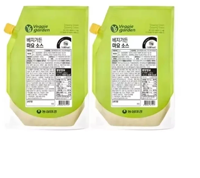 베지가든 마요소스 1kg (식물성) 2개, 1개
