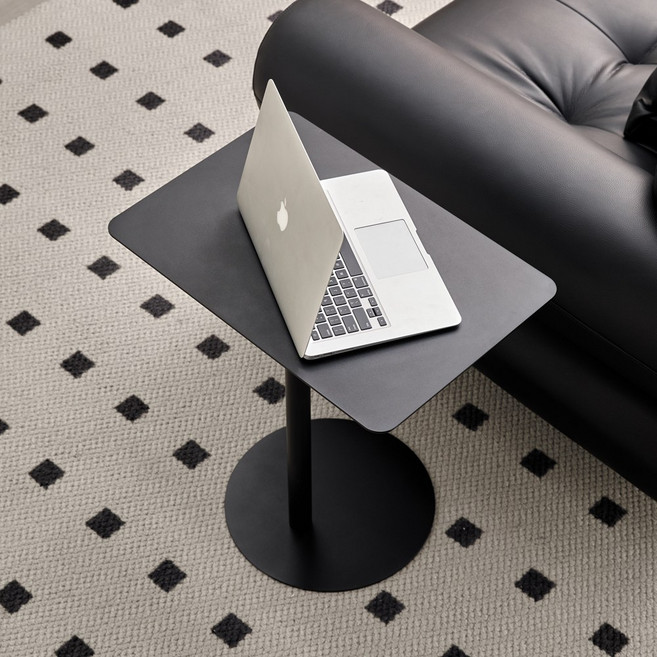 알엠즈 세이 테이블 노트북 사이드 미니 소파 침대 간이 책상 테이블, 세이 블랙 사각 무광, 세이 블랙 사각 무광