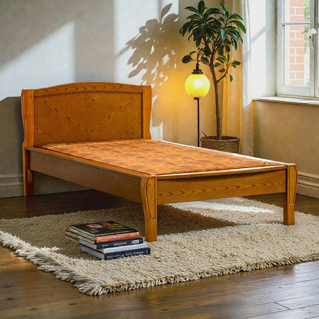 퍼보 황토흙침대 싱글 S 모나코 침대, 네추럴