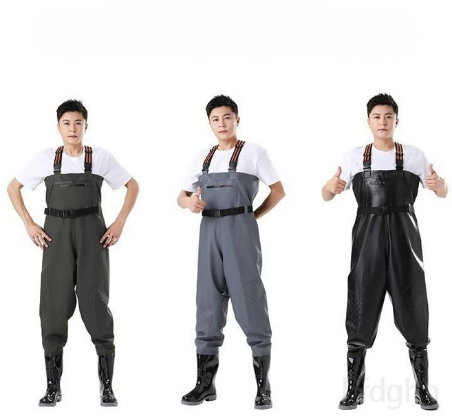 3D 클로로프렌 가슴 웨이더 낚시장화 피싱슈 펠트