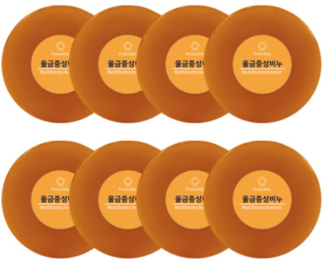 "특가 한정판매" 순수 자연유래 울금 수제 비누 110g 8EA / 10EA (프로버블리), 1