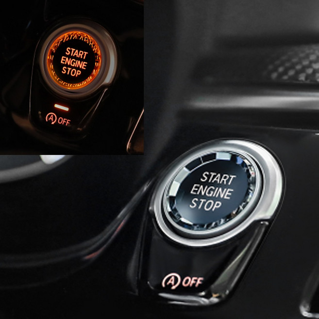 5시리즈 3시리즈 호환 크리스탈 스타트 버튼 교체형 시동버튼 스크래치 F G바디00396, 블루