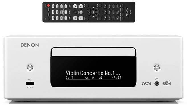 Denon(데논) RCD-N12 네트워크 CD블루투스 미니오디오, 앰프색상-블랙칼라