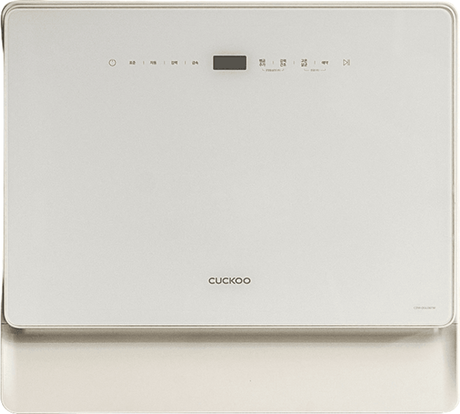 쿠쿠 4중 입체 세척 더슬림 6인용 미니 식기세척기 카운터탑 화이트, CDWD0620TWE