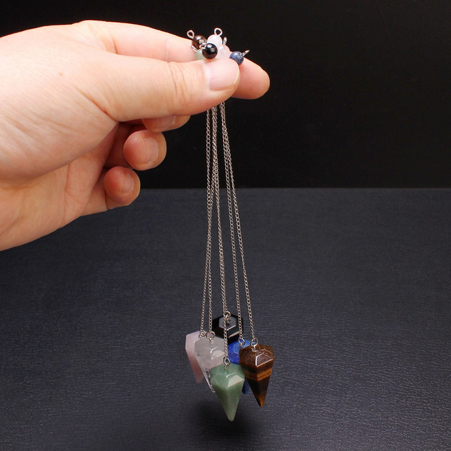 크리스탈블레싱 펜듈럼 수맥추 탐지추 탐사추 천연원석 힐링 CBT2994, 백수정