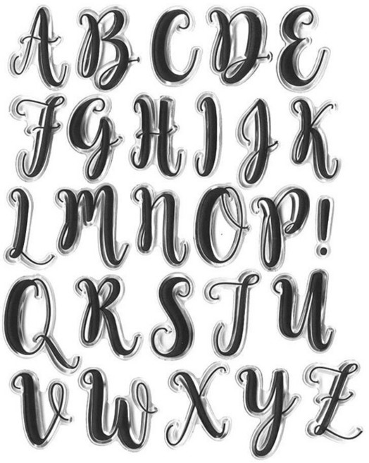 ABTOLS Art 26개의 영어 알파벳 투명 스탬프 실리콘 카드 감성 포함 휴일 카드 제작 장식 및 DIY 스크랩북 앨범 공예용 숫자 글자 단어 301624 8972028, Capital 26 알파벳 스탬프