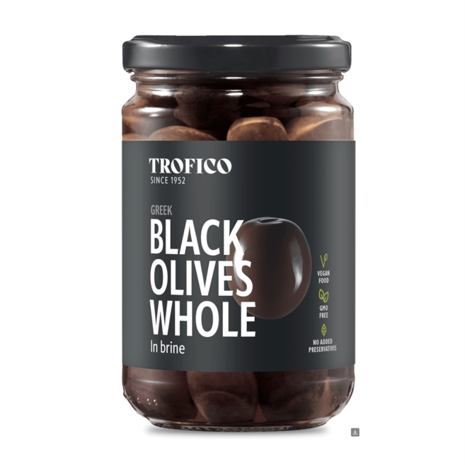 트로피코 그리스 저염 칼라마타 블랙 올리브 절임 홀 495g, 1개