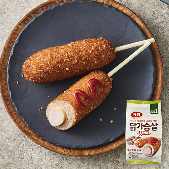 하림 닭가슴살핫도그 450g, 1개