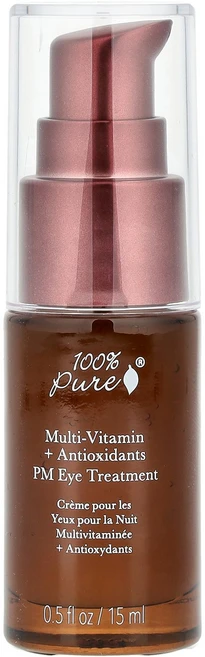 100% PURE 종합비타민 PM 아이 세럼 15ml(0.5fl oz) PURE (100% 퓨어), 100% Pure, 종합비타민 PM 아이 세럼, 15m, 1개, 15ml - 쿠팡