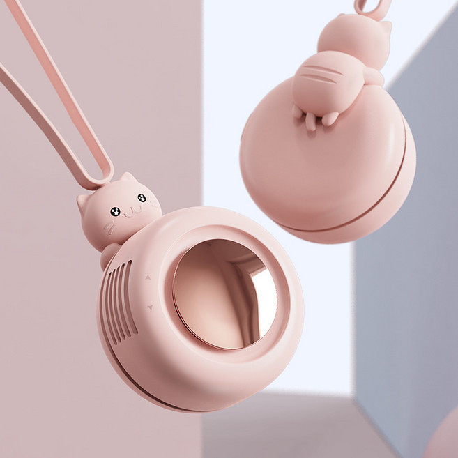 Small Whirlwind 휴대용 소형 휴대용 선풍기 USB 충전 소형 선풍기, 019C핑크