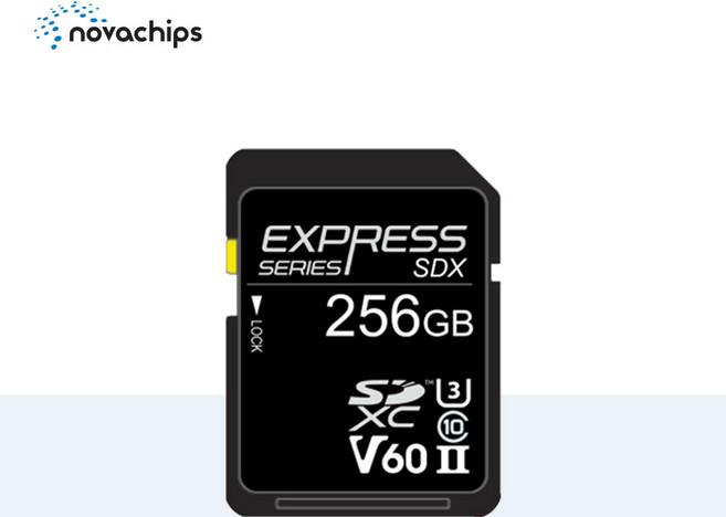 노바칩스 V60 SDX 256GB Express 메모리카드 SDXC UHS II SD Card, 1개