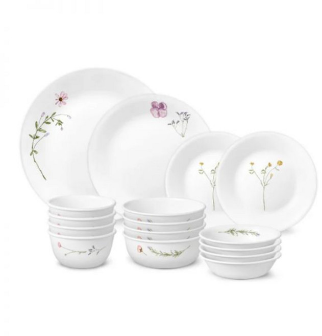 코렐 프레스 플라워 디너웨어 세트 16P, 1개