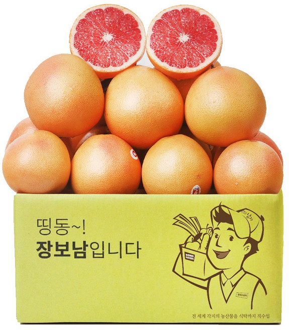 장보남 레드 자몽, 1박스, 5kg(12-20과)