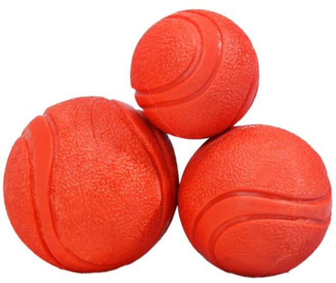 강아지 공 노즈워크공 단단 라텍스공 강아지장난감, 1개, T01.솔리드 레드 볼