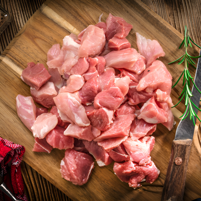 삼형제고기 1등급 한돈 돼지고기 모듬찌개용 김치찌개용 냉장, 2개, 1kg