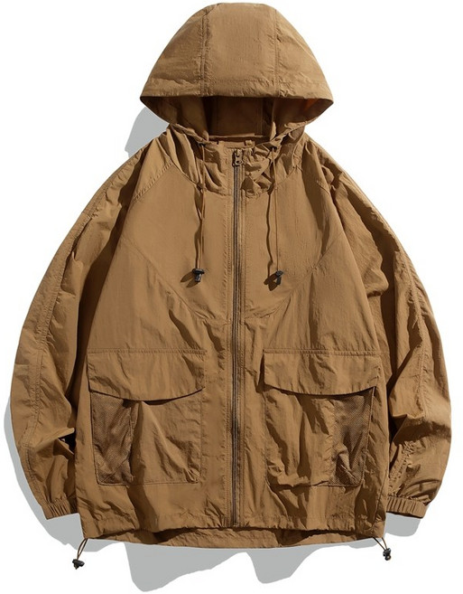 夏季輕薄冰絲連帽外套 涼感透氣休閒戶外運動中性抗UV