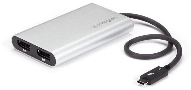 StarTech com Thunderbolt 3 to 듀얼 디스플레이 포트 어댑터 (TB32DP2T)