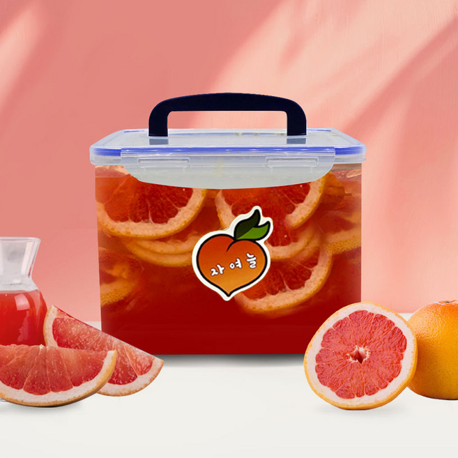 자여늘 자몽청(슬라이스) 3kg 정백당, 3.5kg, 1개, 1개입