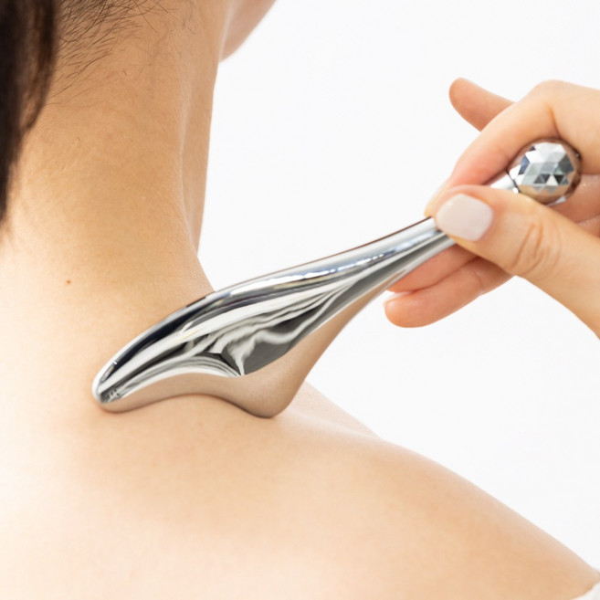 승모근괄사 괄사마사지기 두피 바디 얼굴 괄사 하트 롤러 괄사, 1세트, 하트 롤러괄사