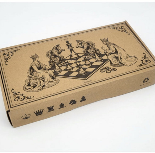 [바른제품연구소] 고급 원목 체스 자석 체스판 리뉴얼, 1개